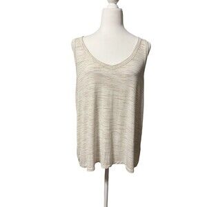 ✨ Old Navy Luxe Space-Dye V-Neck Tank Sz L GUC – Cozy Vibes! ✨